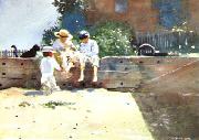 Winslow Homer Boys Kitten France oil painting reproduction